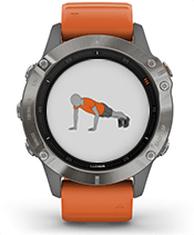 a watch with an orange band